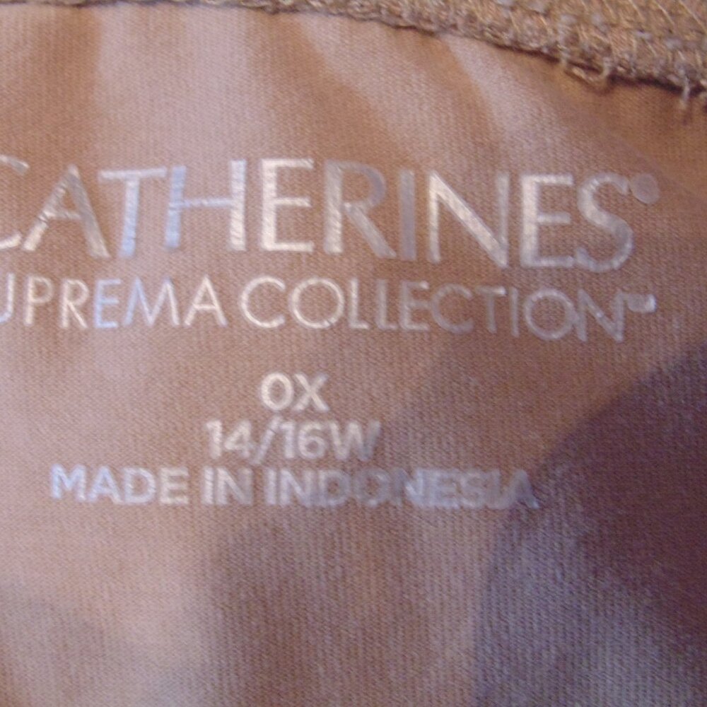 Catherine's Supreme Collection Leggings Pants Pockets Size 0x 14w/16w - Picture 4 of 4